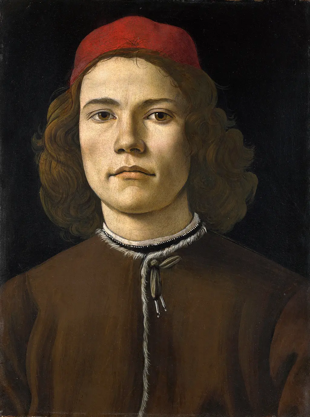 Portrait of a Young Man I in Detail Sandro Botticelli